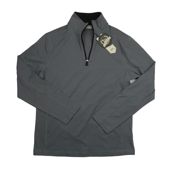 NWT Rorie Whelan Golf 1/4 Zip Pullover RW UPF 50 Wicking, gray, small - Picture 1 of 3